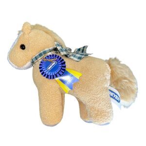 BREYER 8” Horse Plush NWT Pony Green Plaid Ribbon Soft Stuffed Animal